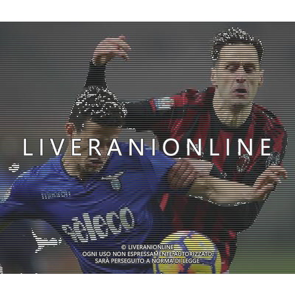 Coppa Italia TIM Cup 2017/2018 Semifinale Andata Milano - 31.01.2018 Milan-Lazio Nella Foto: luiz felipe e nikola kalinic /Ph.Vitez-Ag. Aldo Liverani