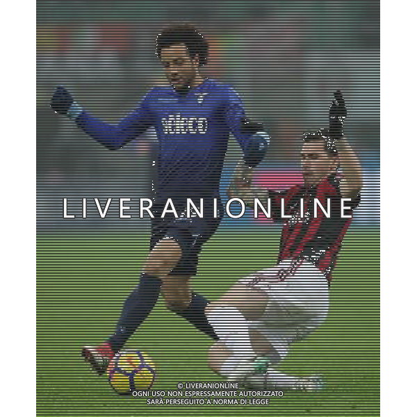 Coppa Italia TIM Cup 2017/2018 Semifinale Andata Milano - 31.01.2018 Milan-Lazio Nella Foto: felipe anderson e alessio romagnoli /Ph.Vitez-Ag. Aldo Liverani