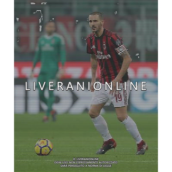 Coppa Italia TIM Cup 2017/2018 Semifinale Andata Milano - 31.01.2018 Milan-Lazio Nella Foto:Bonucci Leonardo /Ph.Vitez-Ag. Aldo Liverani