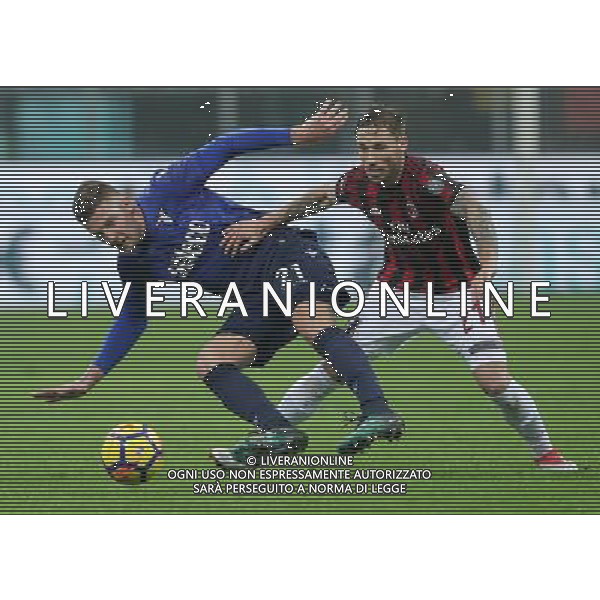 Coppa Italia TIM Cup 2017/2018 Semifinale Andata Milano - 31.01.2018 Milan-Lazio Nella Foto:Biglia Lucas - Milinkovic-Savic Sergej /Ph.Vitez-Ag. Aldo Liverani
