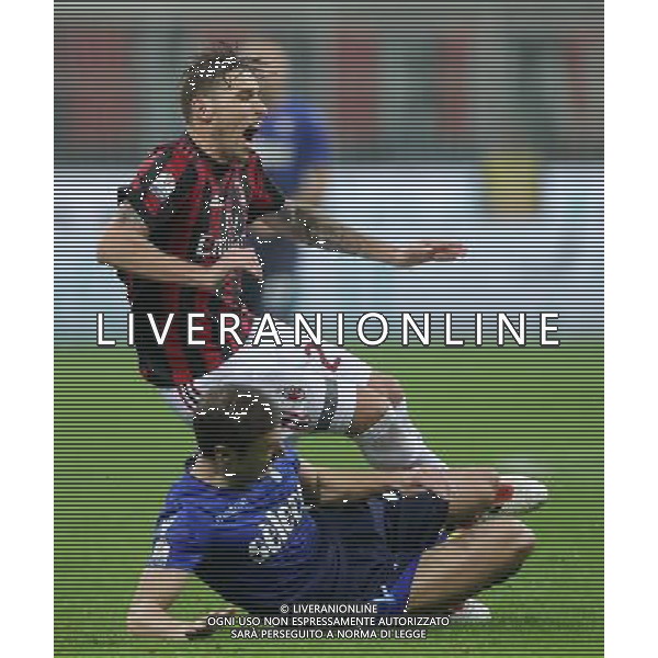Coppa Italia TIM Cup 2017/2018 Semifinale Andata Milano - 31.01.2018 Milan-Lazio Nella Foto:Radu Stefan - Biglia Lucas /Ph.Vitez-Ag. Aldo Liverani