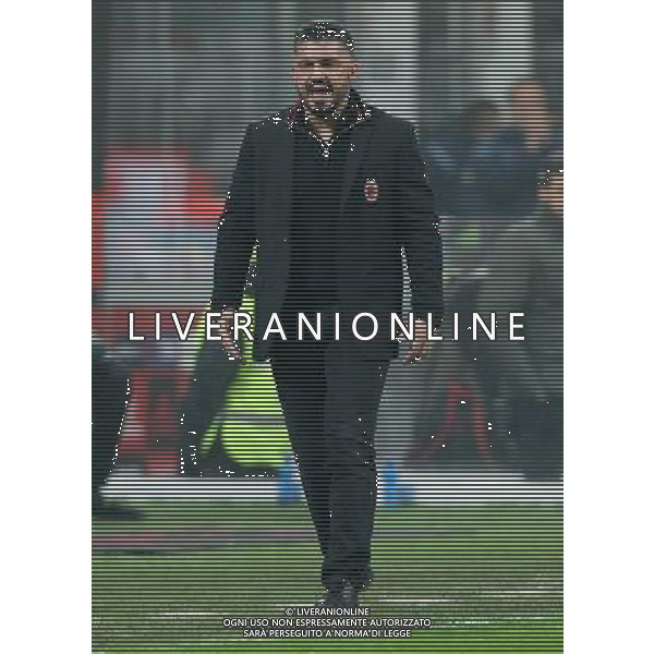 Coppa Italia TIM Cup 2017/2018 Semifinale Andata Milano - 31.01.2018 Milan-Lazio Nella Foto:Gattuso Gennaro /Ph.Vitez-Ag. Aldo Liverani