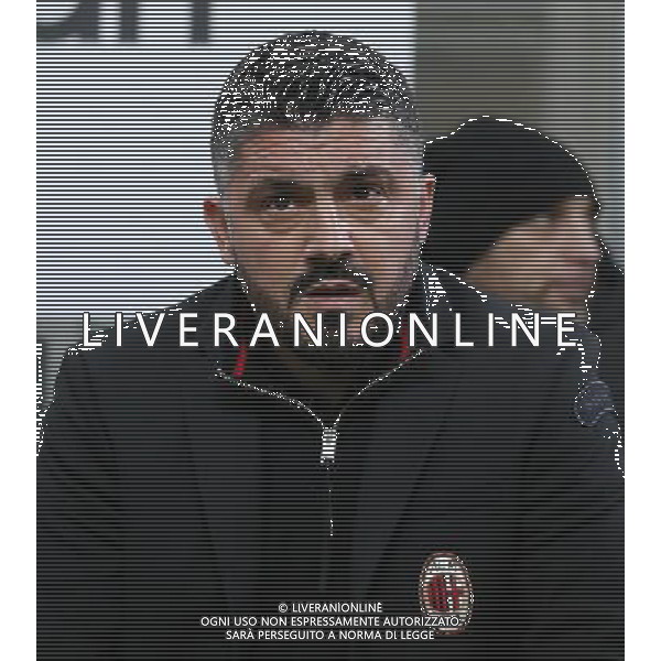 Coppa Italia TIM Cup 2017/2018 Semifinale Andata Milano - 31.01.2018 Milan-Lazio Nella Foto:Gattuso Gennaro /Ph.Vitez-Ag. Aldo Liverani