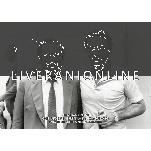 RETROSPETTIV ANGELO MASSIMINO PRESIDENTE CATANIA CALCIO NELLA FOTO ANGELO MASSIMINO PRESIDENTE CATANIA CALCIO E GIANNI DI MARZIO AG ALDO LIVERANI SAS