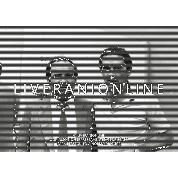 RETROSPETTIV ANGELO MASSIMINO PRESIDENTE CATANIA CALCIO NELLA FOTO ANGELO MASSIMINO PRESIDENTE CATANIA CALCIO CON GIANNI DI MARZIO AG ALDO LIVERANI SAS