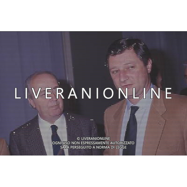 RETROSPETTIVA CESARE BORTOLOTTI PRESIDENTE ATALANTA CALCIO NELLA FOTO CESARE BORTOLOTTI PRESIDENTE ATALANTA CON FERDINANDO CHAPMAN PRESIDENTE VERONA CALCIO AG ALDO LIVERANI SAS
