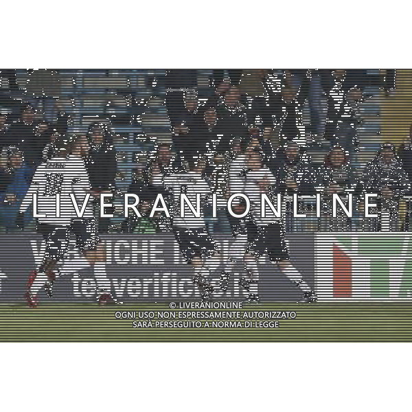 CESENA - TERNANA serie B ConTe.it 04/02/2018 nella foto: Esultanza dopo il secondo gol di MONCINI GABRIELE ©Claudio Zamagni/Agenzia Aldo Liverani cesena Celebrates after scoring during Serie B conTe.it match between Cesena and Ternana at Stadio Orogel Dino Manuzzi on February 4, 2018 in Cesena, Italy. photo credit by Claudio Zamagni/Aldo Liverani Photo Agency / AGENZIA ALDO LIVERANI SAS