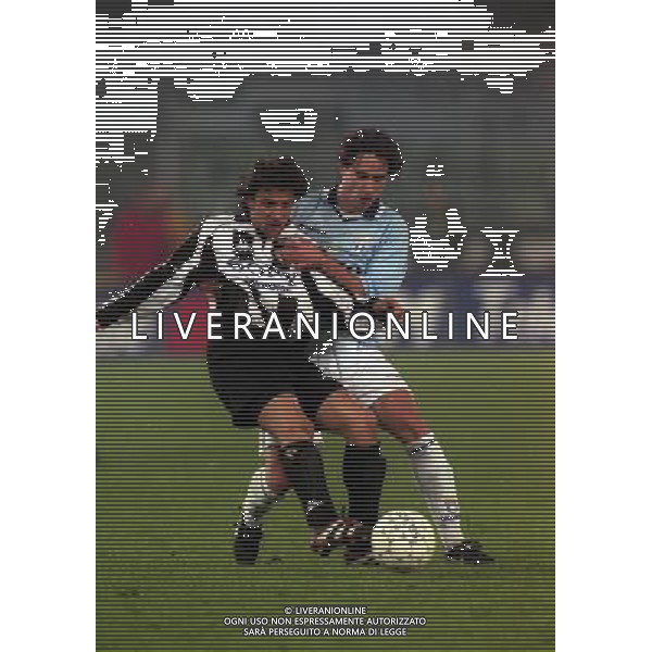 19-02-1998 TORINO- SEMIFINALI COPPA ITALIA TIM JUVENTUS LAZIO 0-1 NELLA FOTO ALESSANDRO DEL PIERO E ALESSANDRO GRANDONI AG ALDO LIVERANI SAS