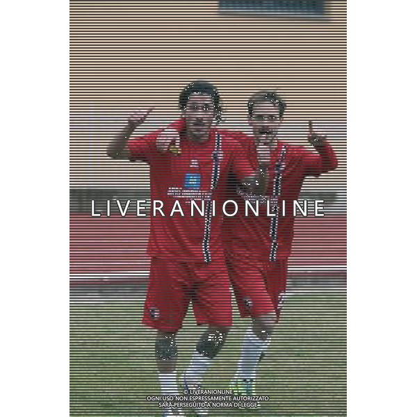 Calcio Imolese - Colligiana Campionato Serie D 04/02/2018 nella foto esultanza di Mario Titone assieme a Raffaele Franchini ©Sanna / AGENZIA ALDO LIVERANI SAS