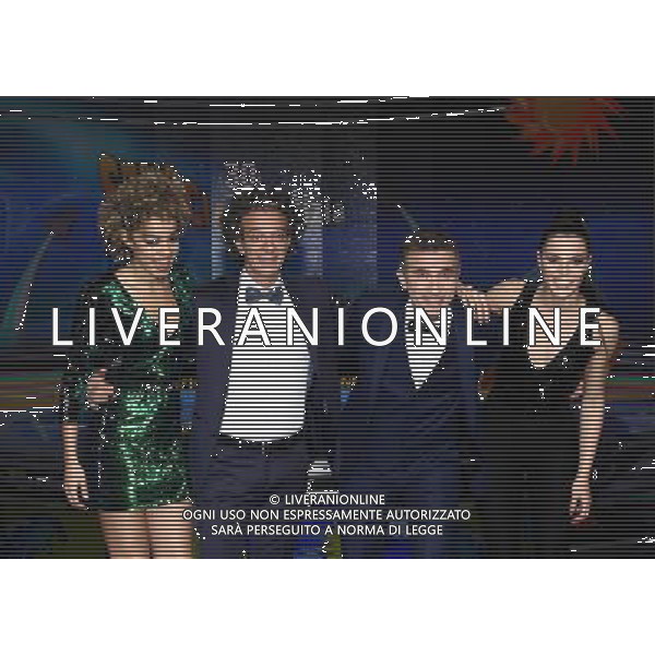 Cologno Monzese ( MI ) 05/02/2018 Mediaset - Photocall Striscia la Notizia Nella foto: Mikaela Neaze Silva, Salvatore Ficarra, Valentino Picone e Shaila Gatta PH Lauro Montagnini AG ALDO LIVERANI SAS