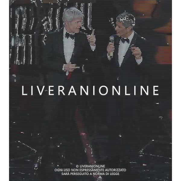68mo Festival della canzone Italiana Sanremo 2018 Prima Serata Sanremo (IM) - 06.02.2018 Nella Foto: rosario fiorello e claudio baglioni /Ph.Vitez-Ag. Aldo Liverani