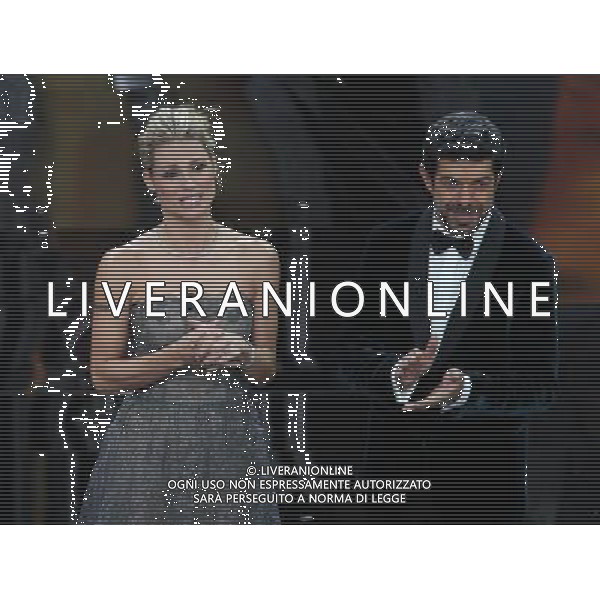 68mo Festival della canzone Italiana Sanremo 2018 Prima Serata Sanremo (IM) - 06.02.2018 Nella Foto: Michelle Hunziker Pierfrancesco Favino /Ph.Vitez-Ag. Aldo Liverani