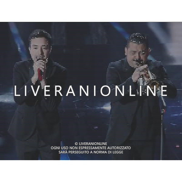 68mo Festival della canzone Italiana Sanremo 2018 Seconda Serata Sanremo (IM) - 07.02.2018 Nella Foto: Diodato e Roy Paci /Ph.Vitez-Ag. Aldo Liverani