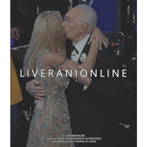 68mo Festival della canzone Italiana Sanremo 2018 Seconda Serata Sanremo (IM) - 07.02.2018 Nella Foto: Michelle Hunziker Pippo Baudo /Ph.Vitez-Ag. Aldo Liverani