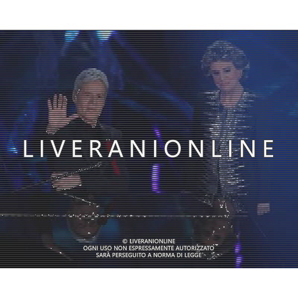 68mo Festival della canzone Italiana Sanremo 2018 Seconda Serata Sanremo (IM) - 07.02.2018 Nella Foto: Franca Leosini con Claudio Baglioni /Ph.Vitez-Ag. Aldo Liverani