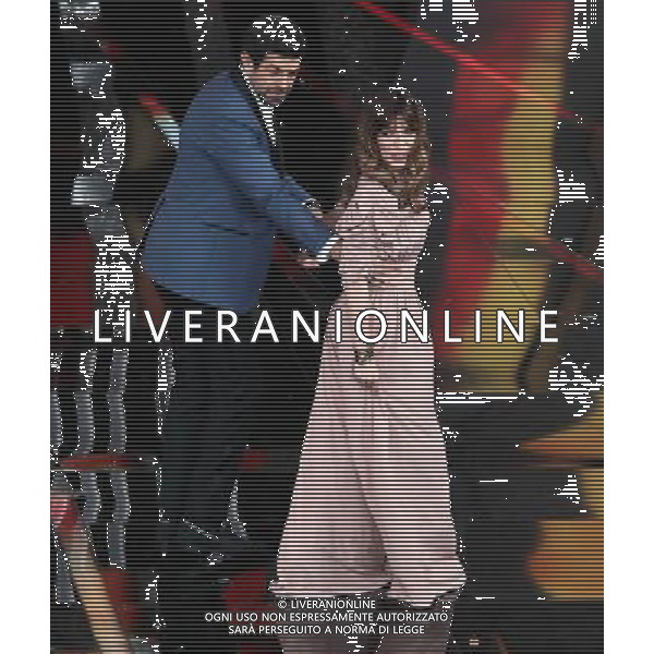 68mo Festival della canzone Italiana Sanremo 2018 Seconda Serata Sanremo (IM) - 07.02.2018 Nella Foto: Pierfrancesco Favino sabrina impacciatore /Ph.Vitez-Ag. Aldo Liverani