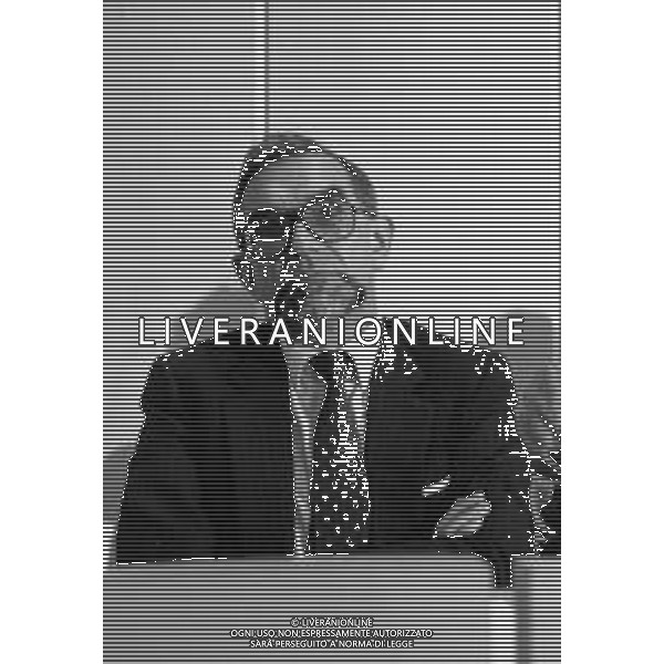 Inaugurazione della sede regionale unitaria della federazione Cgil Cisl Uil della Lombardia a Sesto San Giovanni, Milano 25 settembre del 1982 - RETROSPETTIVA nella foto Giuseppe Guzzetti ©ARCHIVIO / AGENZIA ALDO LIVERANI SAS