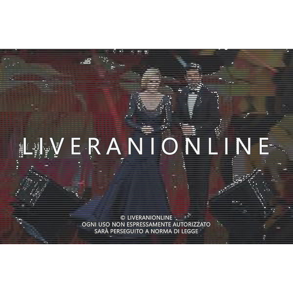 68mo Festival della canzone Italiana Sanremo 2018 Terza Serata Sanremo (IM) - 08.02.2018 Nella Foto: Michelle Hunziker Pierfrancesco Favino /Ph.Vitez-Ag. Aldo Liverani