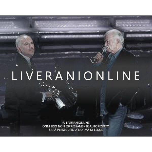 68mo Festival della canzone Italiana Sanremo 2018 Terza Serata Sanremo (IM) - 08.02.2018 Nella Foto: Danilo Rea e Gino Paoli /Ph.Vitez-Ag. Aldo Liverani
