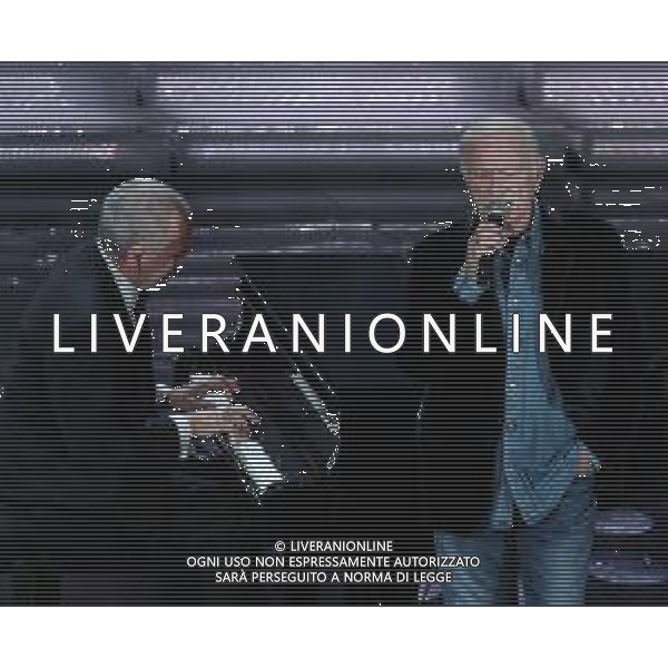 68mo Festival della canzone Italiana Sanremo 2018 Terza Serata Sanremo (IM) - 08.02.2018 Nella Foto: Danilo Rea e Gino Paoli /Ph.Vitez-Ag. Aldo Liverani