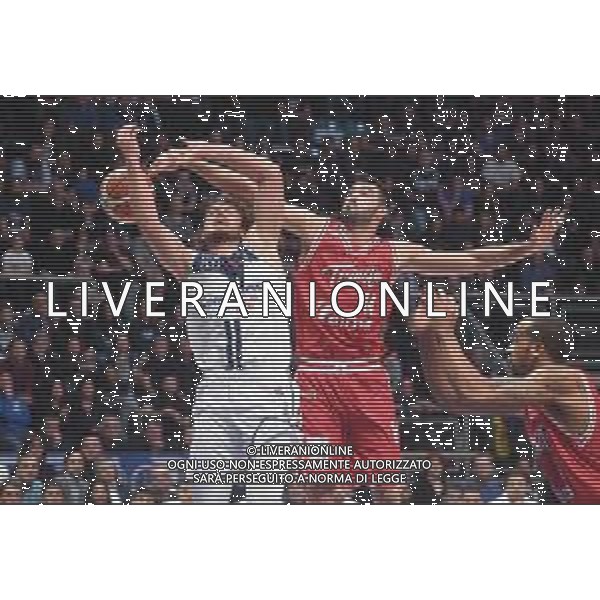 FORTITUDO BOLOGNA - TRIESTE Basket, Serie A2 08/02/2018 NELLA FOTO Matteo Chillo e Giga Janelidze ©OPTIMAFOTO / AGENZIA ALDO LIVERANI SAS