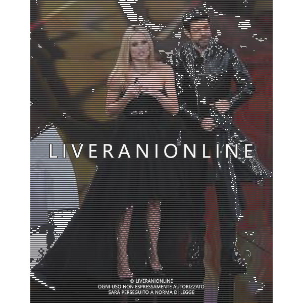 68mo Festival della canzone Italiana Sanremo 2018 Quarta Serata Sanremo (IM) - 09.02.2018 Nella Foto: Michelle Hunziker Pierfrancesco Favino /Ph.Vitez-Ag. Aldo Liverani