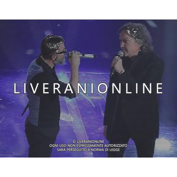 68mo Festival della canzone Italiana Sanremo 2018 Quarta Serata Sanremo (IM) - 09.02.2018 Nella Foto: Red Canzian con Marco Masini /Ph.Vitez-Ag. Aldo Liverani