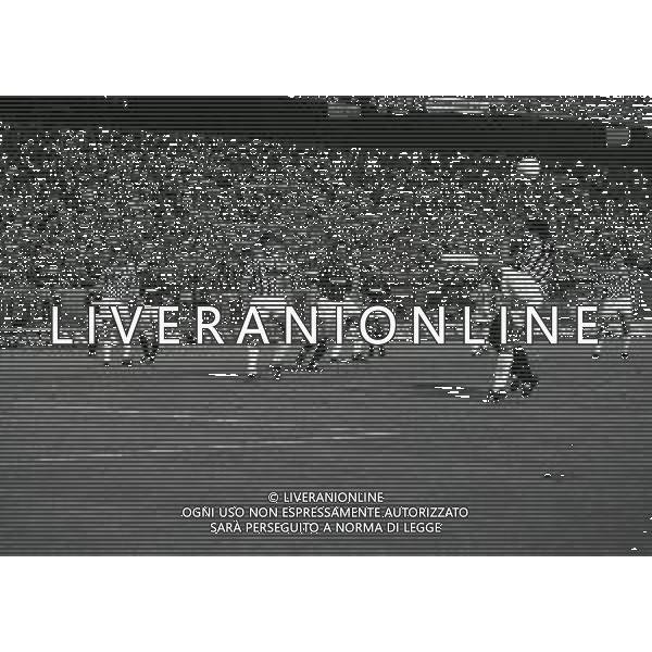 12-06-1985 MILANO-QUARTI DI FINALE DI COPPA ITALIA MILAN JUVENTUS 0-0 NELLA FOTO AZIONE DI GIOCO AG ALDO LIVERANI SAS