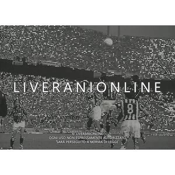 12-06-1985 MILANO-QUARTI DI FINALE DI COPPA ITALIA MILAN JUVENTUS 0-0 NELLA FOTO AZIONE DI GIOCO AG ALDO LIVERANI SAS