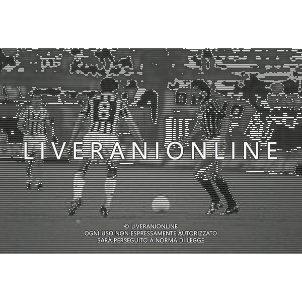 12-06-1985 MILANO-QUARTI DI FINALE DI COPPA ITALIA MILAN JUVENTUS 0-0 NELLA FOTO VINICO VERZA AG ALDO LIVERANI SAS