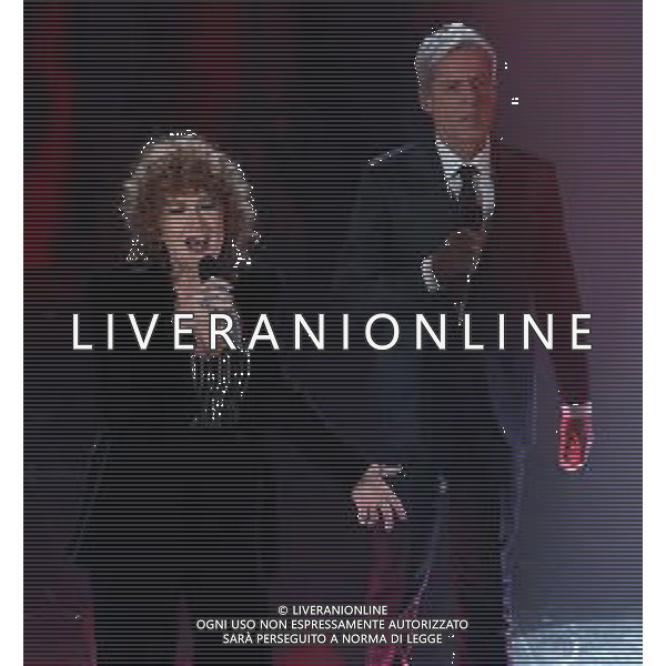 68mo Festival della canzone Italiana Sanremo 2018 Quinta Serata Sanremo (IM) - 10.02.2018 Nella Foto: Fiorella Mannoia e Claudio Baglioni /Ph.Vitez-Ag. Aldo Liverani