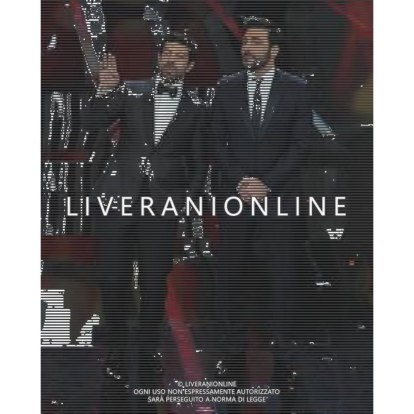68mo Festival della canzone Italiana Sanremo 2018 Quinta Serata Sanremo (IM) - 10.02.2018 Nella Foto: Edoardo Leo Pierfrancesco Favino /Ph.Vitez-Ag. Aldo Liverani