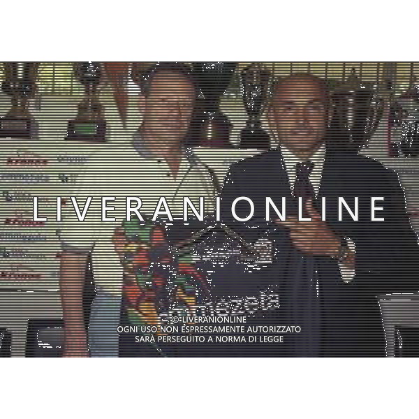 1999 VENEZIA PRESENTAZIONE DEL NUOVO ALLENATORE DEL VENEZIA CALCIO LUCIANO SPALLETTI NELLA FOTO LUCIANO SPALLETTI CON IL PRESIDDENTE DEL VENEZIA MAURIZIO ZAMPARINI AG ALDO LIVERANI SAS
