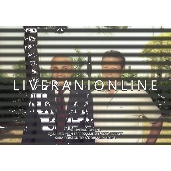 1999 VENEZIA PRESENTAZIONE DEL NUOVO ALLENATORE DEL VENEZIA CALCIO LUCIANO SPALLETTI NELLA FOTO LUCIANO SPALLETTI CON IL PRESIDDENTE DEL VENEZIA MAURIZIO ZAMPARINI AG ALDO LIVERANI SAS
