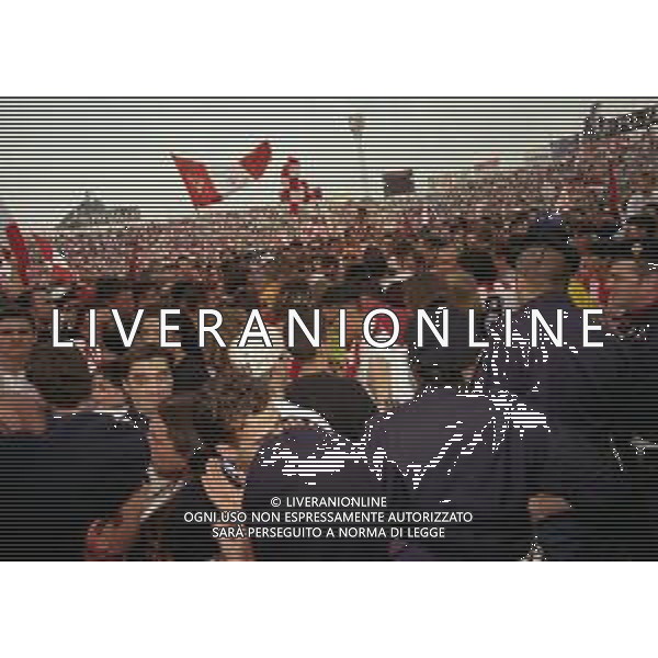 28-05-2000 VICENZA-CAMPIONATO DI CALCIO SERIE B VICENZA CESENA 3-2 NELLA FOTO FESTA PROMOZIONE IN SERIE A VICENZA CALCIO AG ALDO LIVERANI SAS
