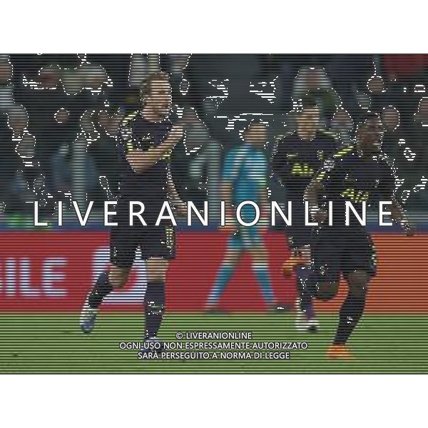 UEFA Champions League 2017/2018 Ottavi di Finale Andata Torino - 13.02.2018 Juventus-Tottenham Hotspur Nella Foto:kane esulta /Ph.Vitez-Ag. Aldo Liverani
