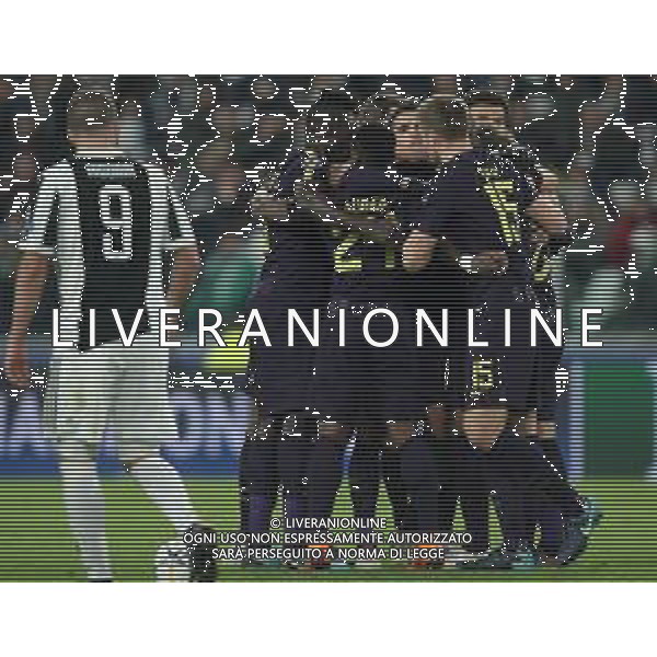 UEFA Champions League 2017/2018 Ottavi di Finale Andata Torino - 13.02.2018 Juventus-Tottenham Hotspur Nella Foto:eriksen esulta /Ph.Vitez-Ag. Aldo Liverani