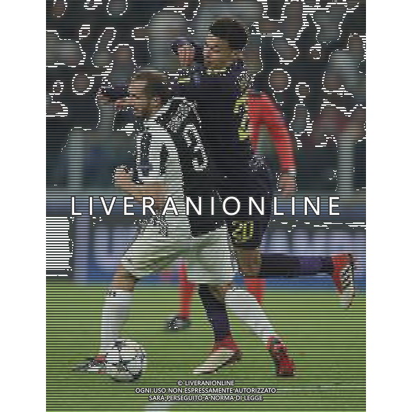 UEFA Champions League 2017/2018 Ottavi di Finale Andata Torino - 13.02.2018 Juventus-Tottenham Hotspur Nella Foto:Chiellini Giorgio - Alli Dele /Ph.Vitez-Ag. Aldo Liverani