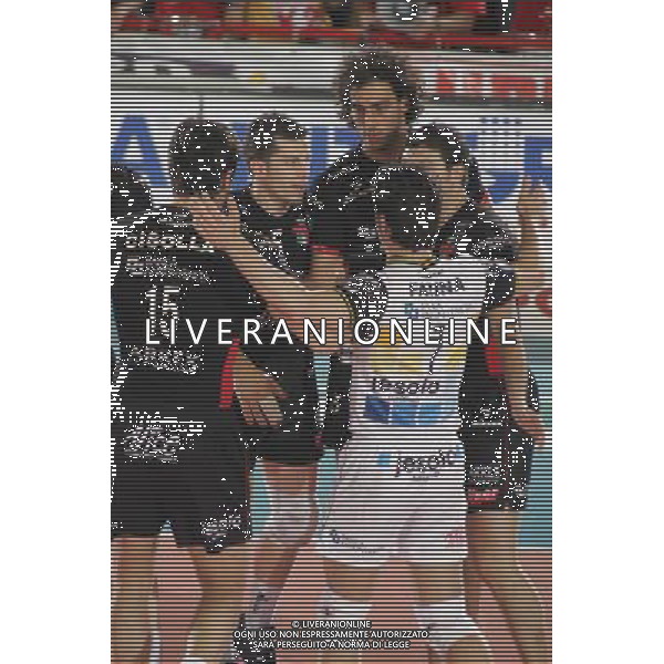 PLAY-OFF VOLLEY SERIE A 2004/05 PARTITA: LUBE MC - SYSLEY NELLA FOTO: Festa - SYSLEY