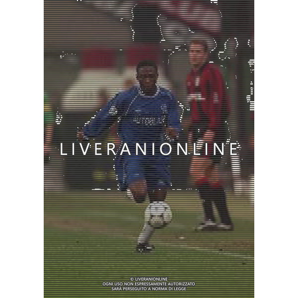 26-10-1999 MILANO- STADIO GIUSEPPE MEAZZA CHAMPIONS LEAGUE MILAN CHELSEA 1-1 NELLA FOTO CELESTINE BABAYARO AG ALDO LIVERANI SAS
