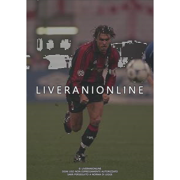 26-10-1999 MILANO- STADIO GIUSEPPE MEAZZA CHAMPIONS LEAGUE MILAN CHELSEA 1-1 NELLA FOTO PAOLO MALDINI AG ALDO LIVERANI SAS