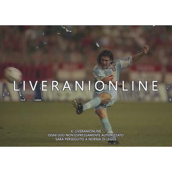 27-08-1999 MONTECARLO- FINALE SUPERCOPPA EUROPEA MANCHESTER UNITED LAZIO 0-1 NELLA FOTO MARCELO SALAS AG ALDO LIVERANI SAS