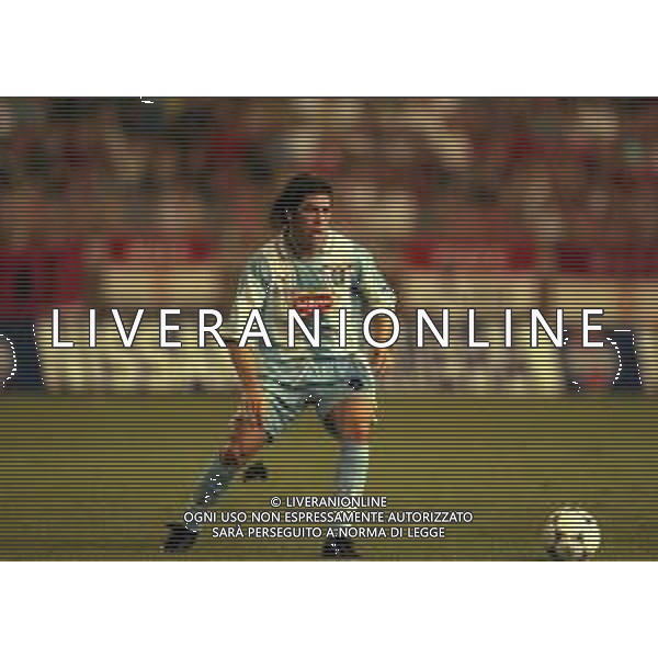 27-08-1999 MONTECARLO- FINALE SUPERCOPPA EUROPEA MANCHESTER UNITED LAZIO 0-1 NELLA FOTO MARCELO SALAS AG ALDO LIVERANI SAS
