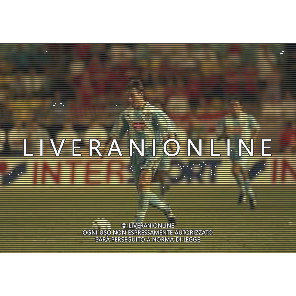 27-08-1999 MONTECARLO- FINALE SUPERCOPPA EUROPEA MANCHESTER UNITED LAZIO 0-1 NELLA FOTO PAVEL NEDVED AG ALDO LIVERANI SAS