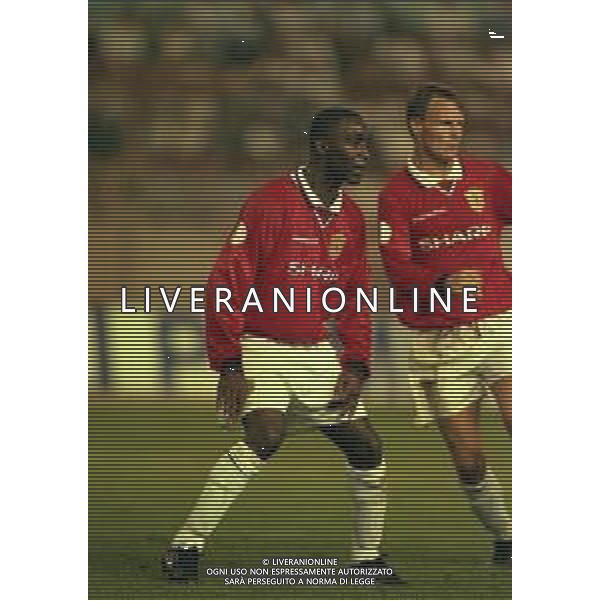 27-08-1999 MONTECARLO- FINALE SUPERCOPPA EUROPEA MANCHESTER UNITED LAZIO 0-1 NELLA FOTO COLE ANDY AG ALDO LIVERANI SAS