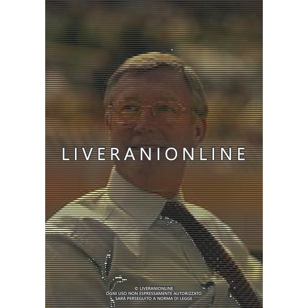 27-08-1999 MONTECARLO- FINALE SUPERCOPPA EUROPEA MANCHESTER UNITED LAZIO 0-1 NELLA FOTO ALEX FERGUSON ALLENATORE MANCHESTER UNITED AG ALDO LIVERANI SAS