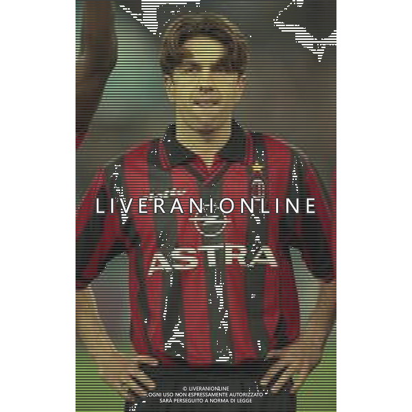 29-04-1998 ROMA -FINALE DI COPPA ITALIA TIM LAZIO MILAN 3-1 NELLA FOTO ALESSANDRO COSTACURTA AG ALDO LIVERANI SAS