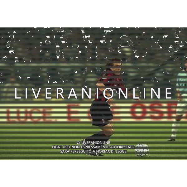 29-04-1998 ROMA -FINALE DI COPPA ITALIA TIM LAZIO MILAN 3-1 NELLA FOTO PAOLO MALDINI AG ALDO LIVERANI SAS