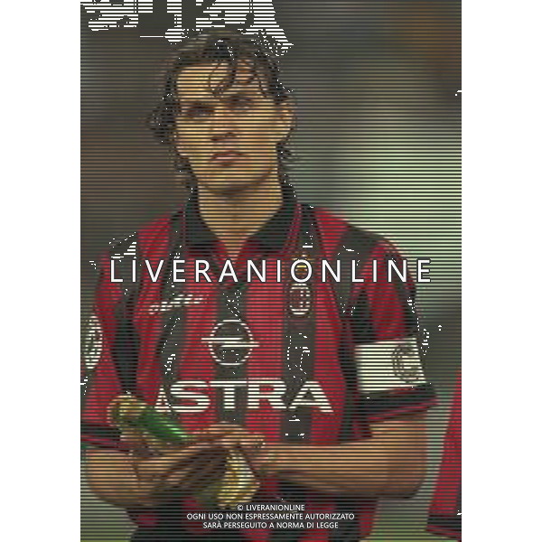 29-04-1998 ROMA -FINALE DI COPPA ITALIA TIM LAZIO MILAN 3-1 NELLA FOTO PAOLO MALDINI AG ALDO LIVERANI SAS