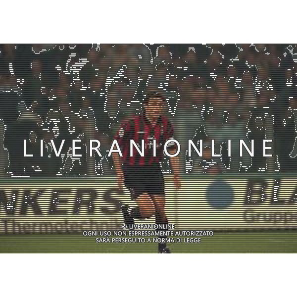 29-04-1998 ROMA -FINALE DI COPPA ITALIA TIM LAZIO MILAN 3-1 NELLA FOTO PAOLO MALDINI AG ALDO LIVERANI SAS